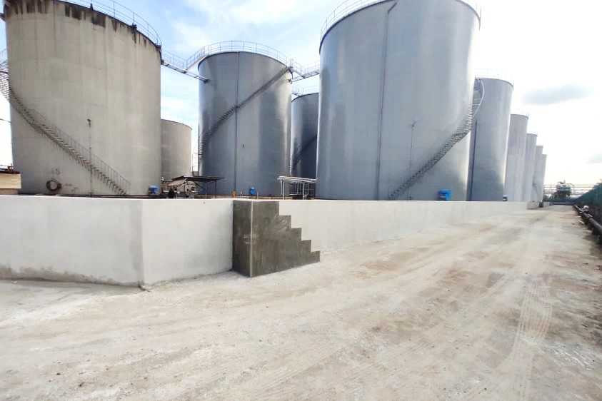 Concrete Slab, Bund Wall, Drainage Work - Fada Construction Sdn Bhd
