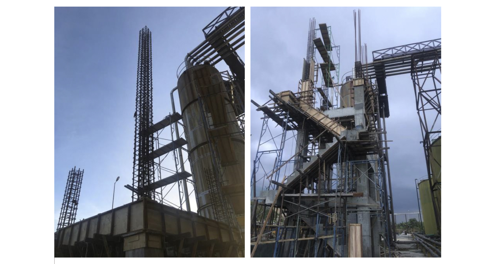 RC Structure, Platform, Staircase & Timber Handrail (Biogas Plant) - Fada Construction Sdn Bhd