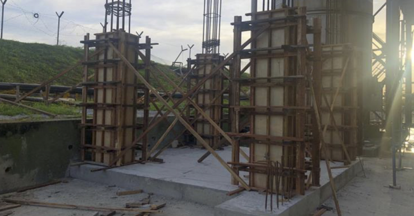 RC Structure, Platform, Staircase & Timber Handrail (Biogas Plant) - Fada Construction Sdn Bhd