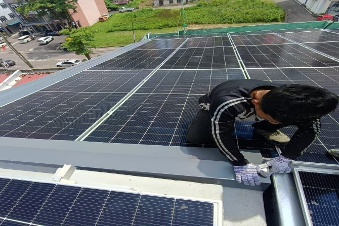 Solar Panel Roofing Works - Fada Construction Sdn Bhd