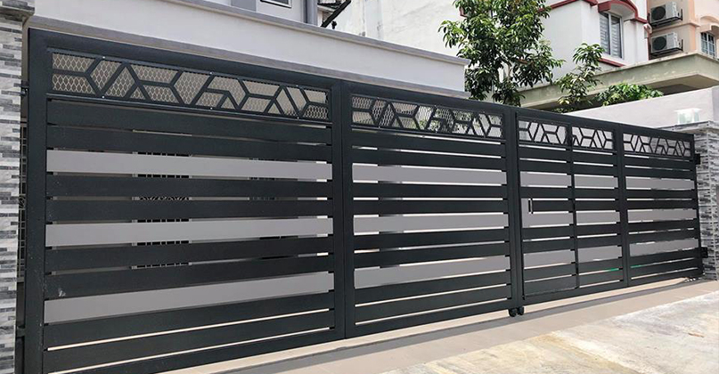Heavy-Duty Mild Steel Main Entrance Gates - Fada Construction Sdn Bhd