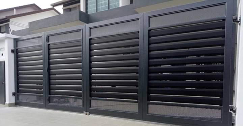 Heavy-Duty Mild Steel Main Entrance Gates - Fada Construction Sdn Bhd