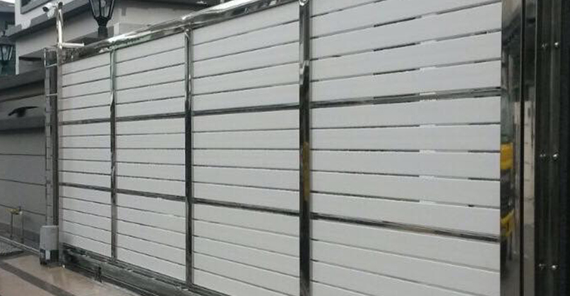 Custom Stainless Steel Automated & Sliding Main Gates - Fada Construction Sdn Bhd